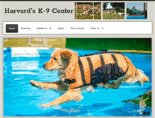 Tablet Screenshot of harvardsk9center.com